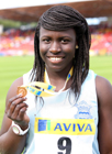 Simi Pam (Cambridge) bronze medal in the inter girls shot